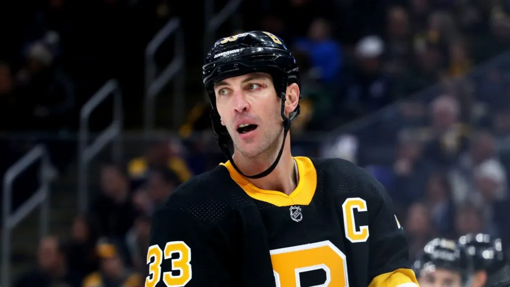 Zdeno Chara at TD Garden on November 29, 2019 in Boston, Massachusetts.