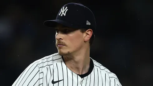 Max Fried pitches during a game vs the White Sox on September 24, 2025 in New York City.