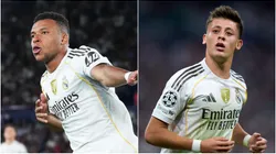 Kylian Mbappe and Arda Guler of Real Madrid