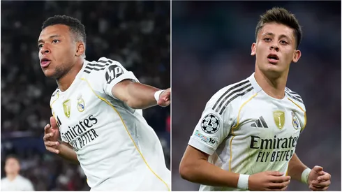 Kylian Mbappe and Arda Guler of Real Madrid
