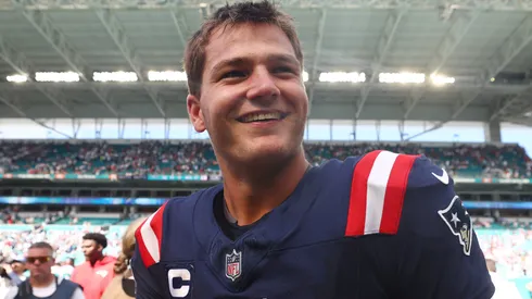 Drake Maye #10 of the New England Patriots.