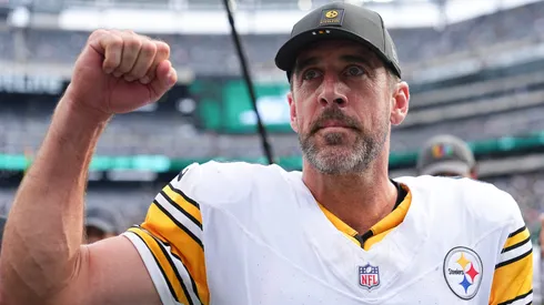 Aaron Rodgers #8 of the Pittsburgh Steelers.