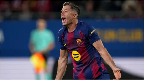 Robert Lewandowski of FC Barcelona