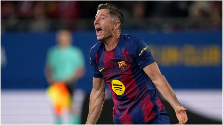 Robert Lewandowski of FC Barcelona