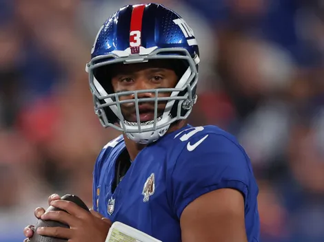 Why is Russell Wilson not playing for Giants vs Chargers today in Week 4 of 2025 NFL season?