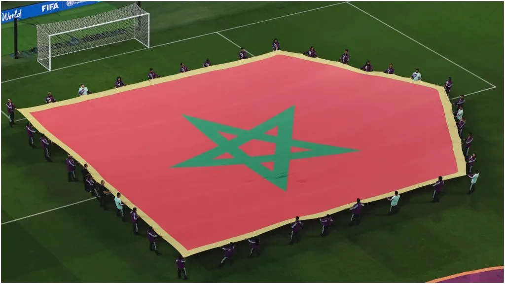 The flag of Morocco prior a match – Buda Mendes/Getty Images