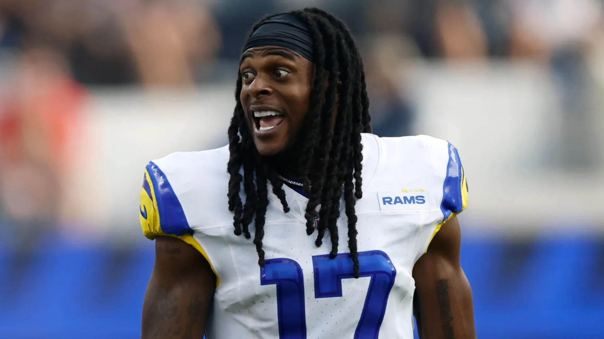 Davante Adams #17 of the Los Angeles Rams