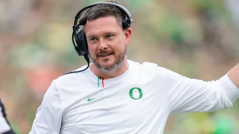 Head Coach Dan Lanning of the Oregon Ducks.