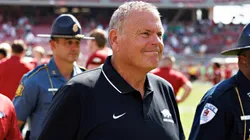 Head Coach Sam Pittman of the Arkansas Razorbacks.