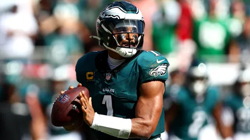 Jalen Hurts #1 of the Philadelphia Eagles.