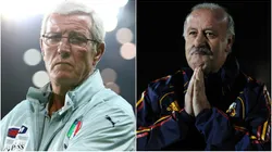 Marcello Lippi and Vicente del Bosque in 2010.