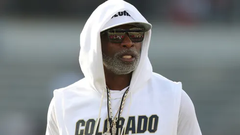 Head coach Deion Sanders of the Colorado Buffaloes.