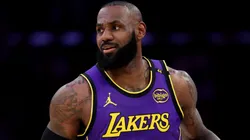 LeBron James #23 of the Los Angeles Lakers in action against the New Orleans Pelicans.