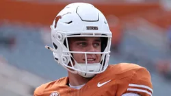 Arch Manning at Darrell K Royal-Texas Memorial Stadium on September 06, 2025 in Austin, Texas.