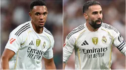 Trent Alexander-Arnold and Daniel Carvajal of Real Madrid.