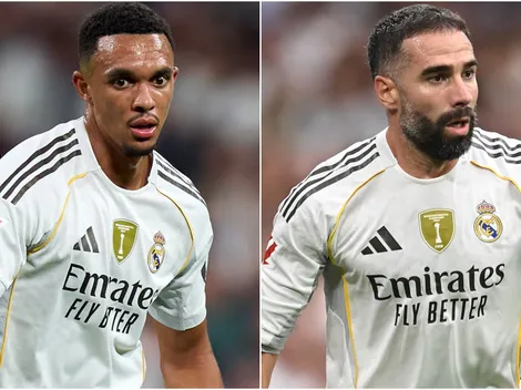 Why are Trent Alexander-Arnold and Dani Carvajal not playing today for Real Madrid vs Kairat in 2025-26 UEFA Champions League?