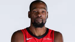 Kevin Durant #7 of the Houston Rockets poses for a portrait.