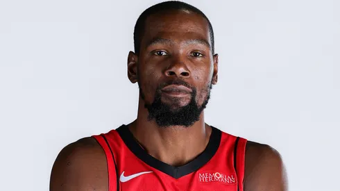 Kevin Durant #7 of the Houston Rockets poses for a portrait.