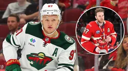 Kirill Kaprizov of the Minnesota Wild and Connor McDavid of the Edmonton Oilers