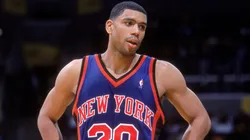 Allan Houston #20 of the New York Knicks in 2000.