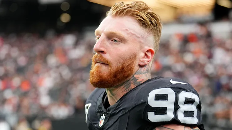 Maxx Crosby #98 of the Las Vegas Raiders.