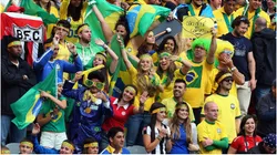 Brazilian fans cheer