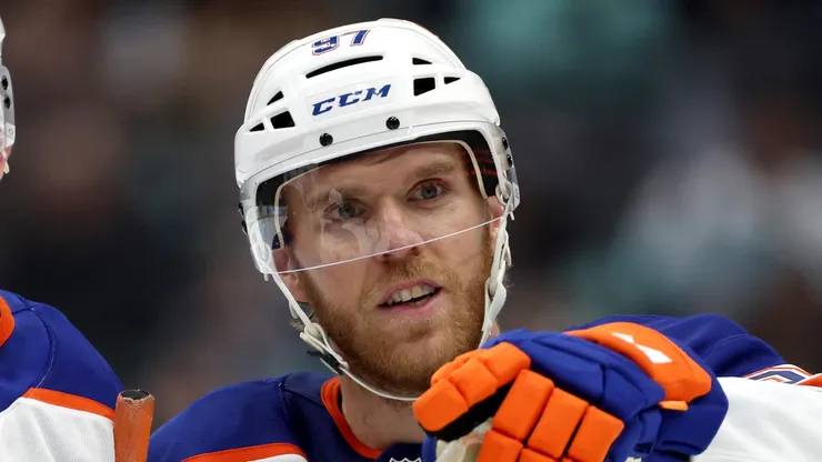 Connor McDavid #97 of the Edmonton Oilers