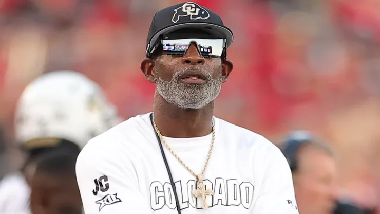 Head coach Deion Sanders of the Colorado Buffaloes.
