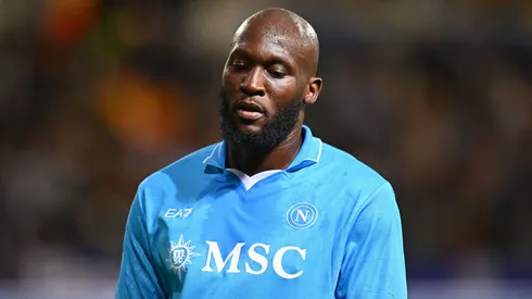 Romelu Lukaku of Napoli during the Serie A match against Parma.