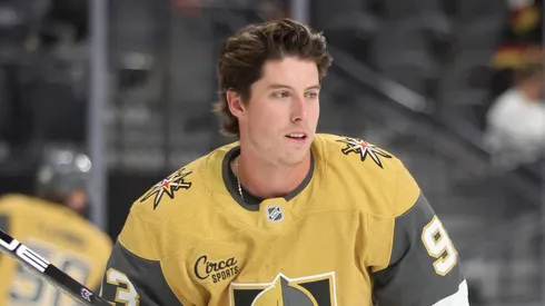 Mitch Marner at T-Mobile Arena on September 25, 2025 in Las Vegas, Nevada.