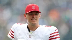 Mac Jones looks on during the game vs the Seahawks on September 07, 2025, Washington.