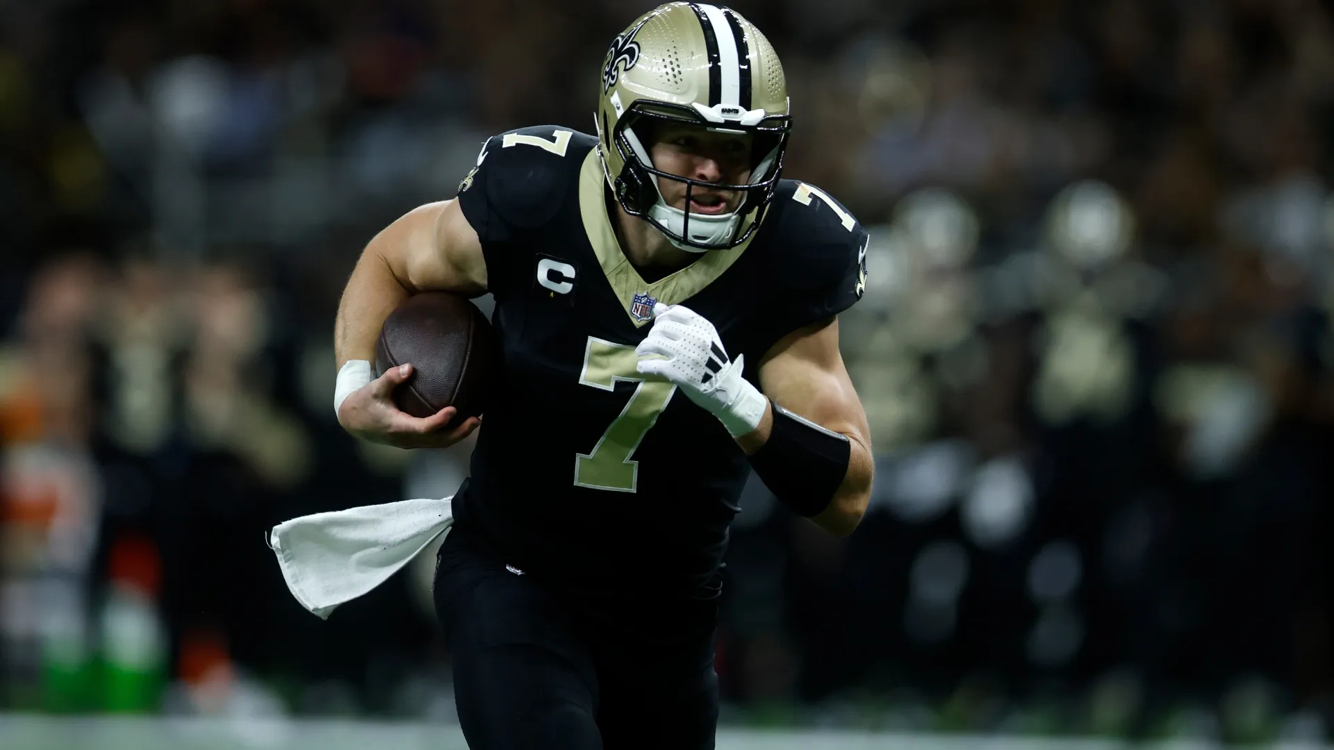 Taysom Hill #7 of the New Orleans Saints