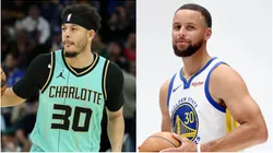 Seth Curry and Stephen Curry #30 of the Golden State Warriors.