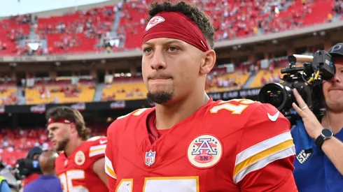 Patrick Mahomes #15 of the Kansas City Chiefs.