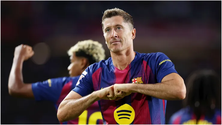 Robert Lewandowski of FC Barcelona