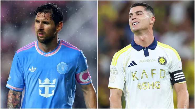 Lionel Messi of Inter Miami and Cristiano Ronaldo of Al Nassr.