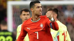Cristiano Ronaldo of Portugal celebrates a victory.
