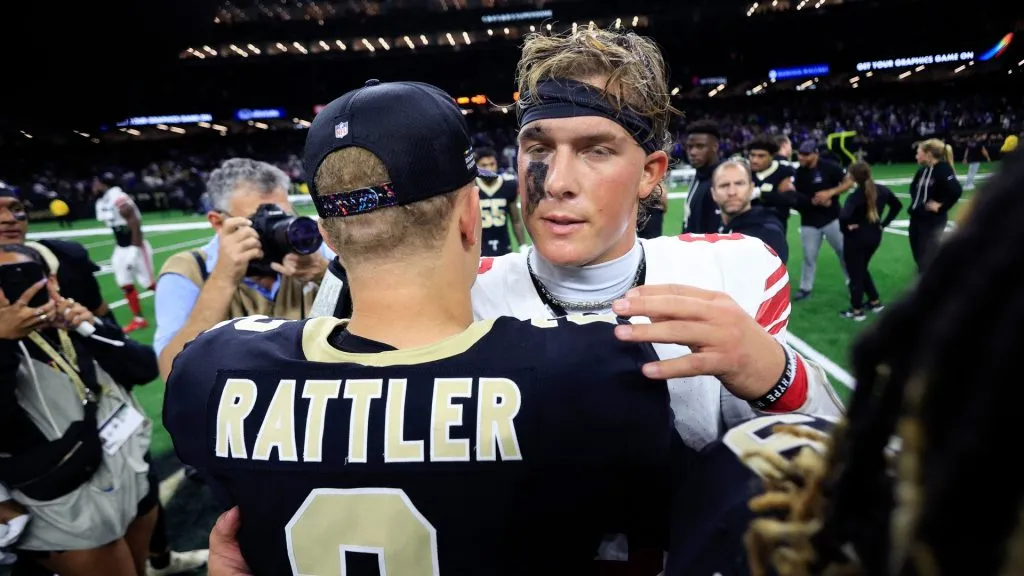 Jaxson Dart with Spencer Rattler