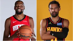 Kevin Durant of Houston Rockets and Trae Young of Atlanta Hawks.