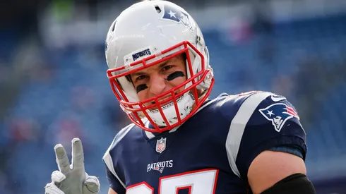 Rob Gronkowski #87 of the New England Patriots.