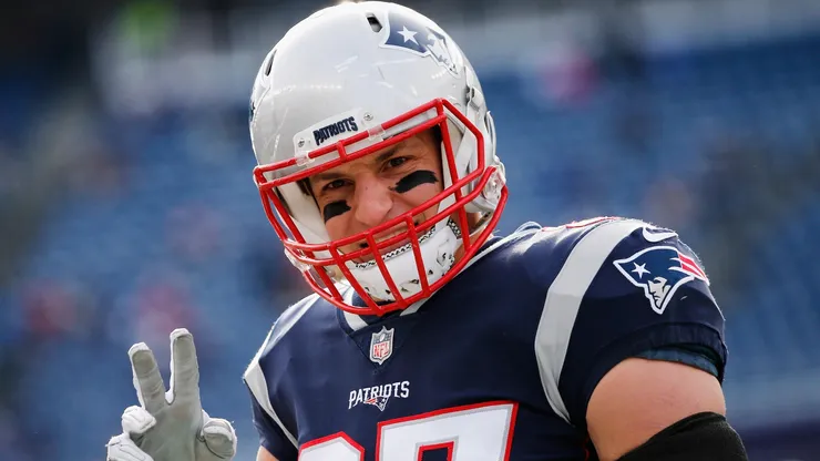 Rob Gronkowski #87 of the New England Patriots.