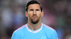 Lionel Messi #10 of Inter Miami CF looks on prior to the MLS match.