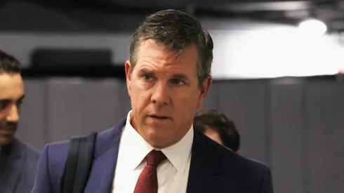 Mike Sullivan at UBS Arena on September 29, 2025 in Elmont City.