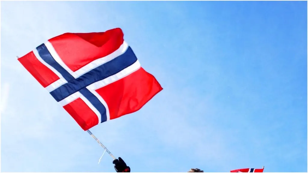 Fans from Norway proudly display their flag – Harry How/Getty Images