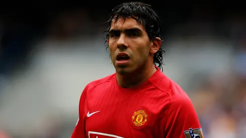 Carlos Tevez of Manchester United in 2007.