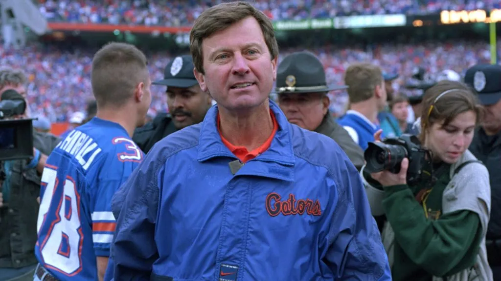 Steve Spurrier (Source: ANDY LYONS/ALLSPORT Andy Lyons / Allsport)