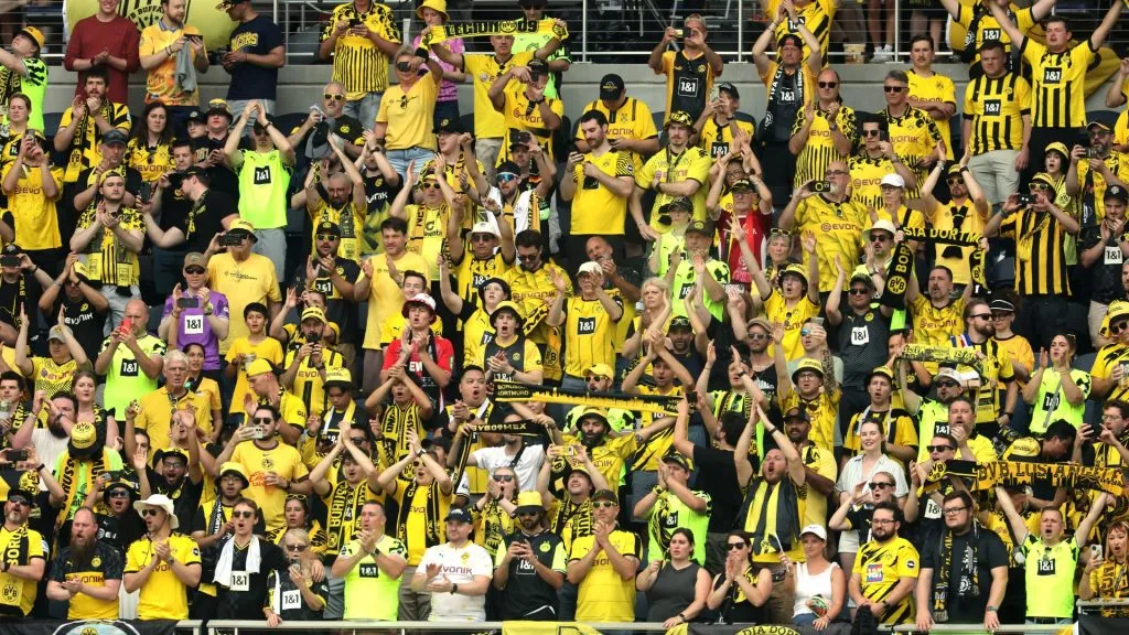 Borussia Dortmund fans show their support during the FIFA Club World Cup 2025.