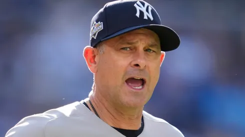 Manager Aaron Boone #17 of the New York Yankees.
