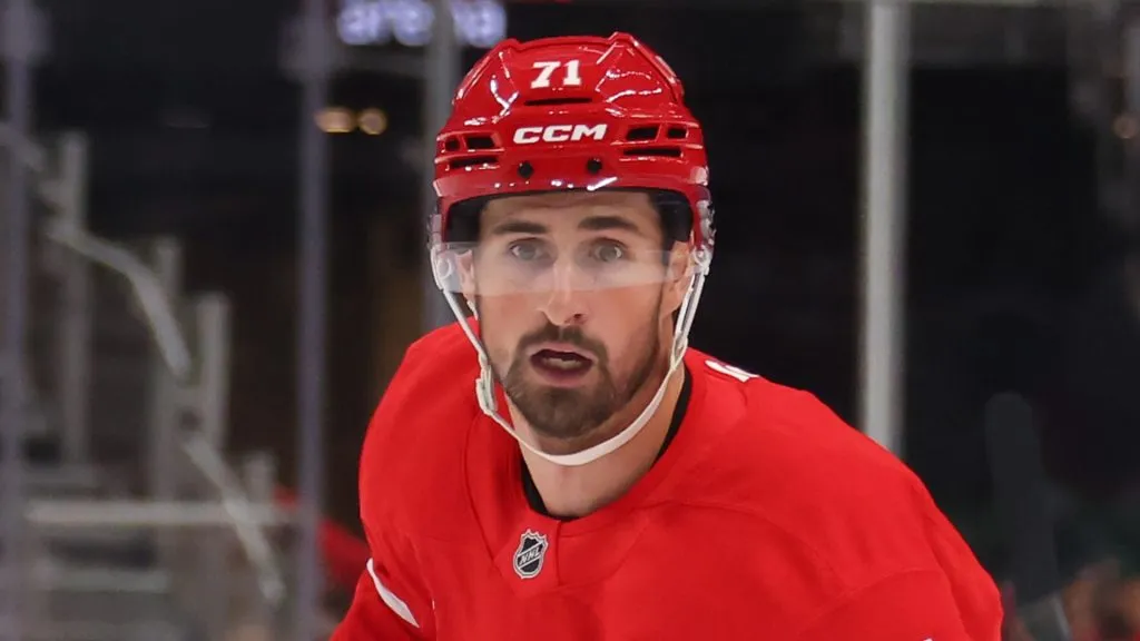 Dylan Larkin skating