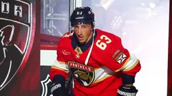 Brad Marchand at Amerant Bank Arena on October 07, 2025 in Sunrise, Florida.